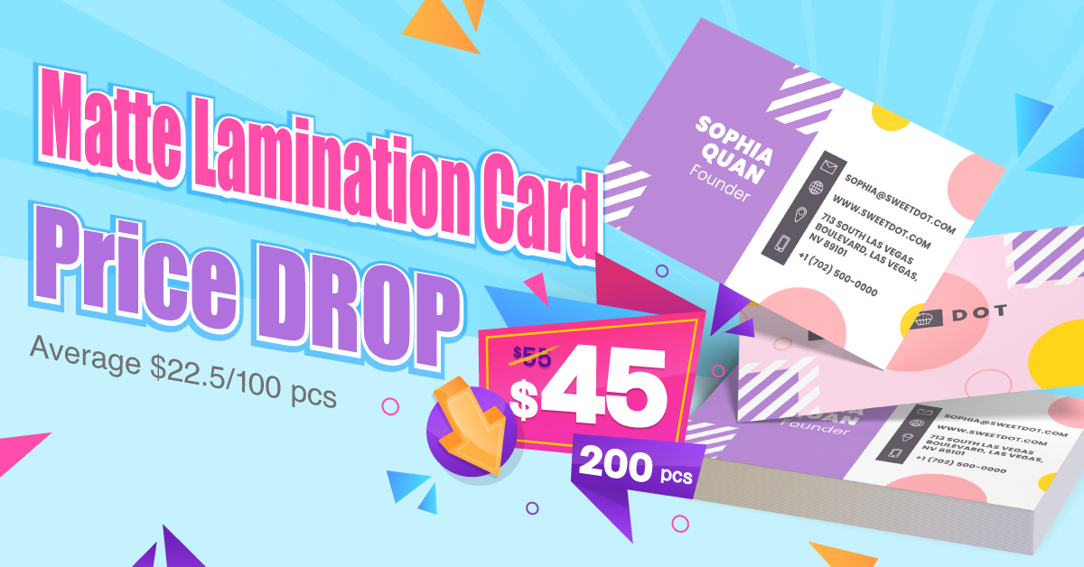 Matte Laminate Card, Name Card, Business Card, Printing
