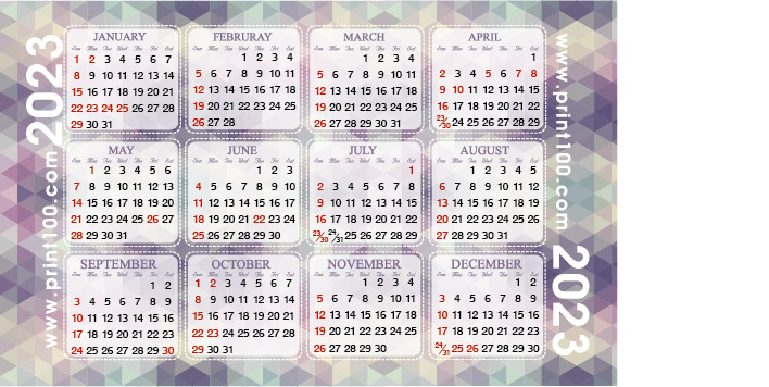 咭片皇 年曆咭設計: A 05